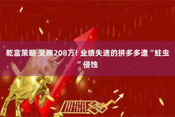 乾富策略 受贿208万! 业绩失速的拼多多遭“蛀虫”侵蚀